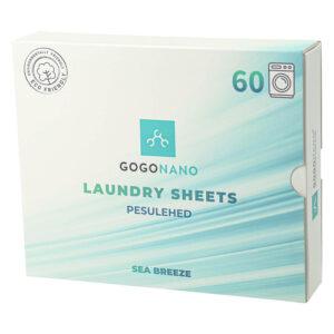 Waschmittel-Blätter Sea Breeze für 60 Waschladungen, umweltfreundlich und hautverträglich.
