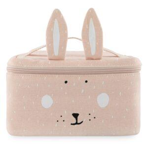 Cute bunny-themed thermal lunch bag with ears for kids from Care-E-Well.