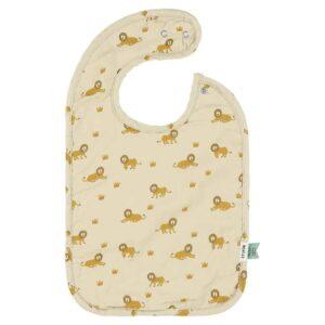 Care-E-Well Bib with lion and crown pattern for babies and toddlers.