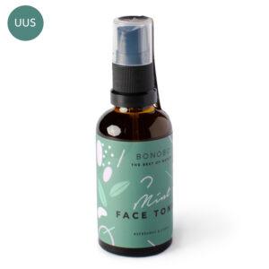 Bonobo Mint Face Tonic bottle for refreshing skincare, 50ml size.