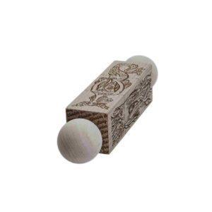 Holz-Drehpuzzle mit Naturmotiven für Kinder, Zauberwald Thema.