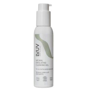 Natürliches Peeling-Reinigungsgel mit Bambus für normale Haut, 125 ml.