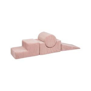 Aesthetic pink shape set with various geometric forms for modern decor.
