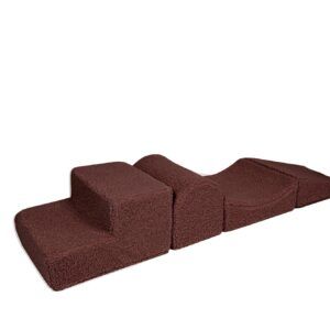 Bearly Corduroy Shape Set 4-Elements in brown for sensory play.