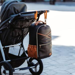 Large Diaper Backpack – Black Coffee