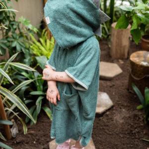 Short-Sleeve Poncho DINOSAUR - For TODDLERS