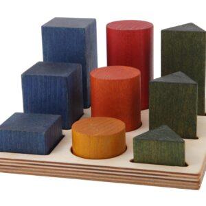 Wooden Shape Sorting Blocks - Colors XL