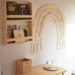 Wooden Wall Decoration - Rainbow